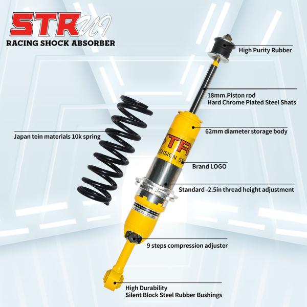 Adjustable Height Foam Cell Shock Absorber with Dual Oil Seal and German Fuchs Oil for 4x4 Off-Road Cars