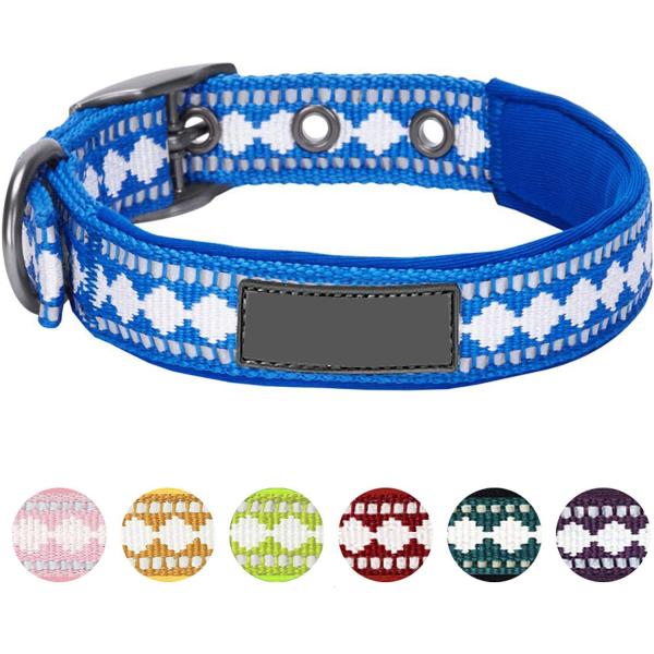 Stylish Dog Harness Leash 3M Reflective Neoprene Soft Polyester Webbing