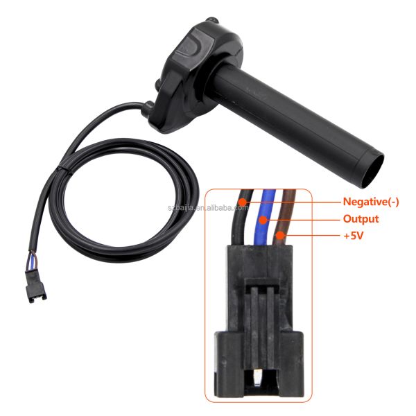 Universal E bike Throttle with Adjustable Speed, Water-Proofed Full Twist Throttle for Electric Scooters