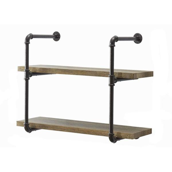 Rustic Wall Mounted Metal Hung Bracket Diy Storage Shelving Floating Industrial