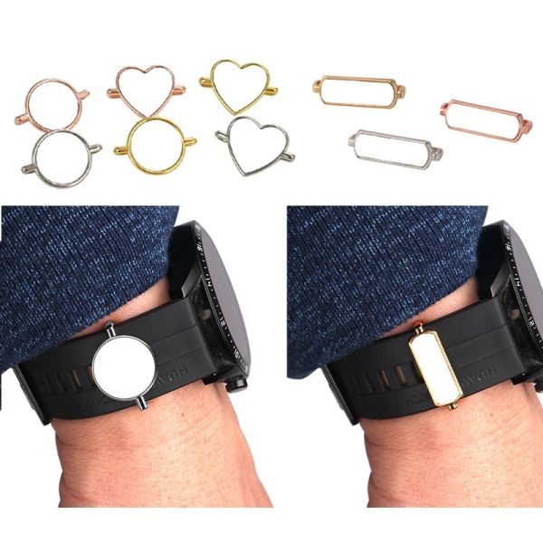 Metal DIY Printed Sublimation Watchband Decorative Buckle Heat Transfer Zinc Alloy Watchband Accessories