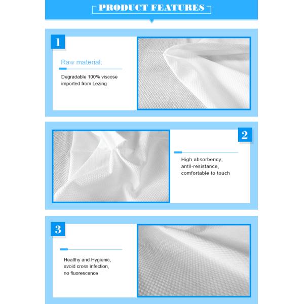 ODM Spunlace 40gsm Disposable Salon Towels 50cmx70cm