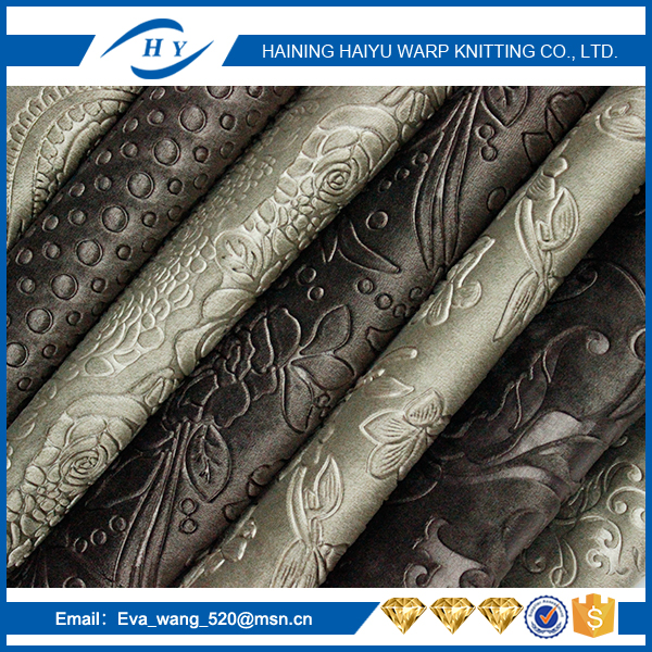 chinese factory polyester sofa fabric 3D emboss velvet fabric france velvet sofa fabric