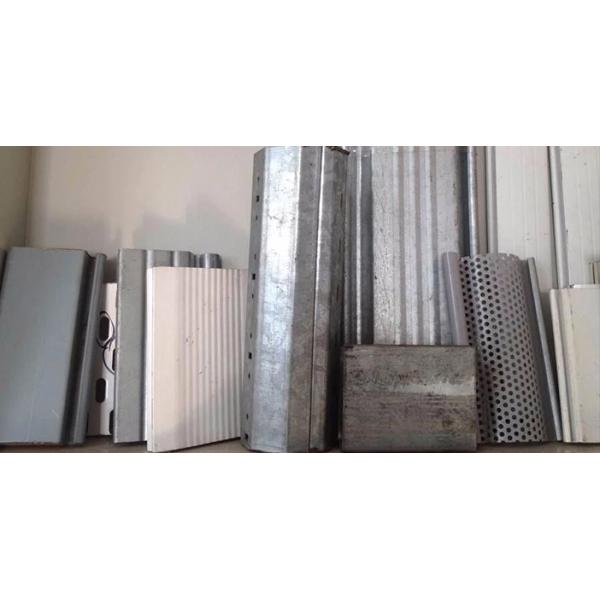 Building Steel Rolling Door Roll Forming Machine Hydraulic Cutting PI PPGI Material