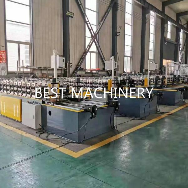Light Steel Profile C U T Stud And Track Roll Forming Machine Hydraulic Punching