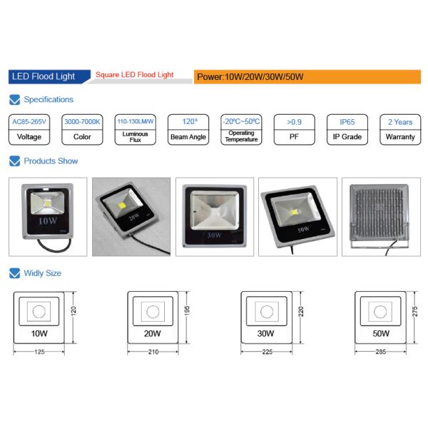 Outdoor Square IP66 30W Ultra thin LED Flood Light /led flood lighting