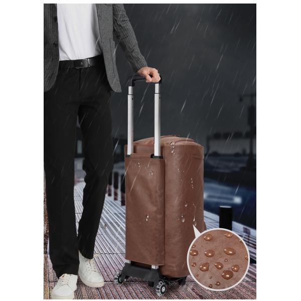 OEM Rolling Garment Male Travel Duffle Bag With Trolley Sleeve Multipurpose