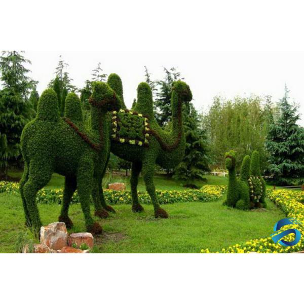 Watertight Plastic Artificial Topiary Trees Handmade Technics Easy Cleaning