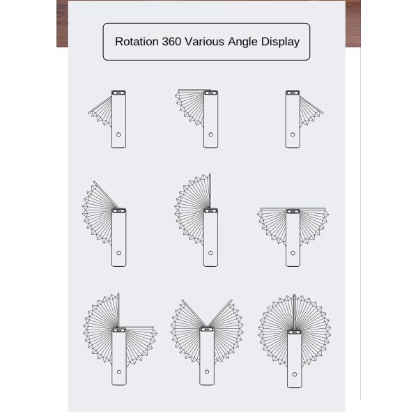 Printable LED Origami Table Lamp Paper Lights Eco Friendly