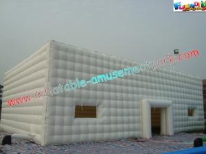 China White Inflatable Party Tent , Inflatable Cube Marquee For Exhibition on sale