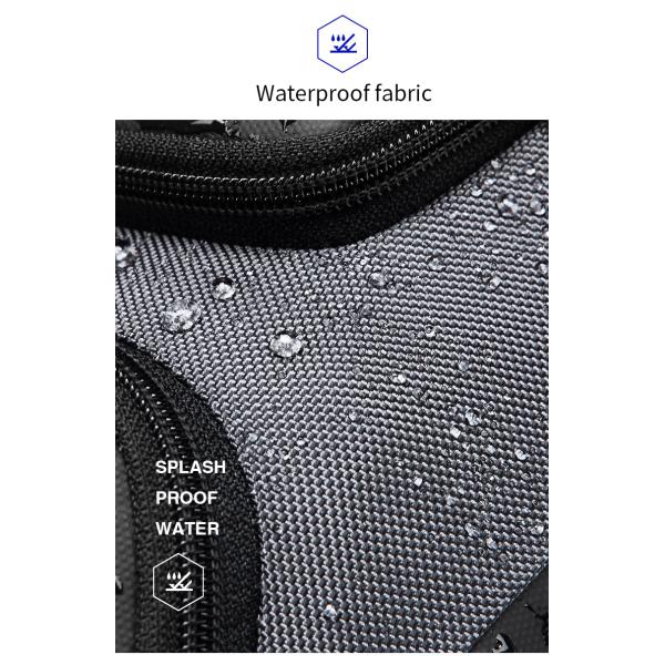 Multi Pockets Polyester Mens Sling Bag With Usb Charging Interface