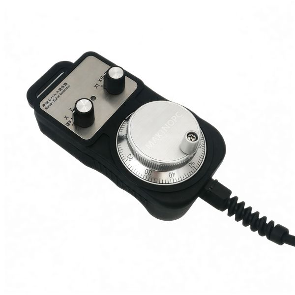 LJJ Stainless Steel Solid CNC Manual Pulse Generator MPG Lathe Electronic Handwheel 12V 25PPR for Fanuc PLC Fagor Controller