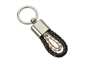 Buy cheap PU Braided Rope Leather Key Chains Weave Knitting Handmade Car Key Ring product