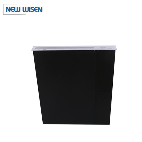 Dual Screen Paperless Conference Motorized Monitor Lift System Aluminum Brushed