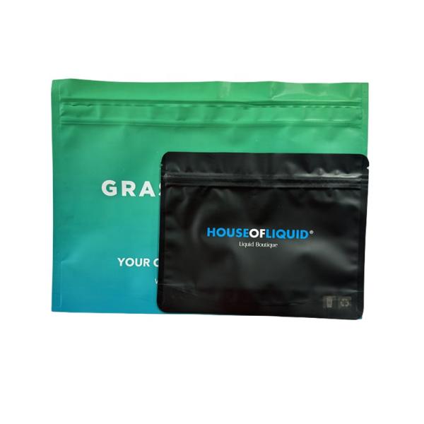 EU Standards Custom Design Printed Cigar Tobacco Leaf Pouch With Ziplock Packaging