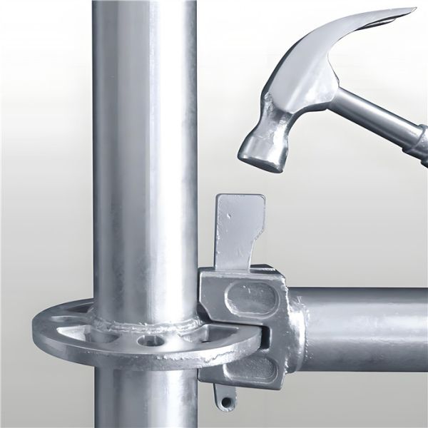 Green Disc Locked Steel Tubular Scaffolding Movable Reusable