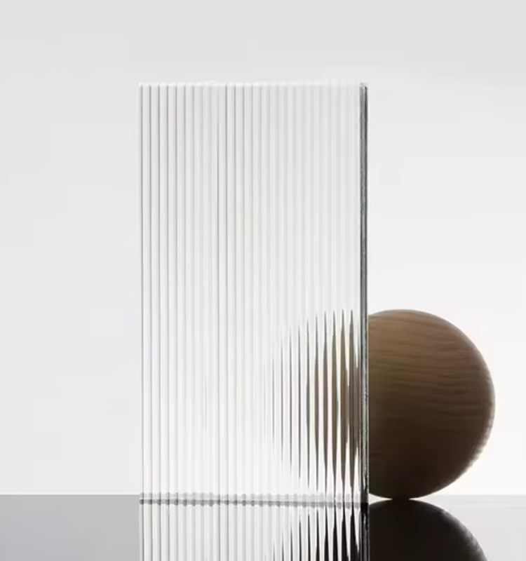 Custom thickness 4-15mm fluted glass panels, Products with relevant certifications