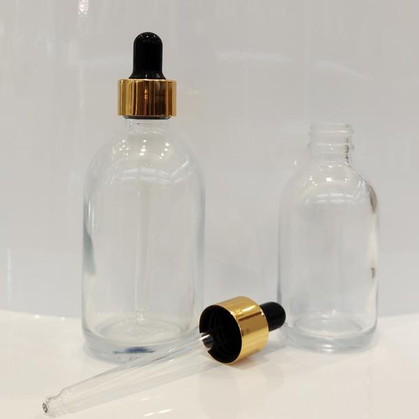 Glass Empty Plastic Lotion Bottles 50ml 80ml 100ml Cosmetic Spray Bottles With Aluminum Collar