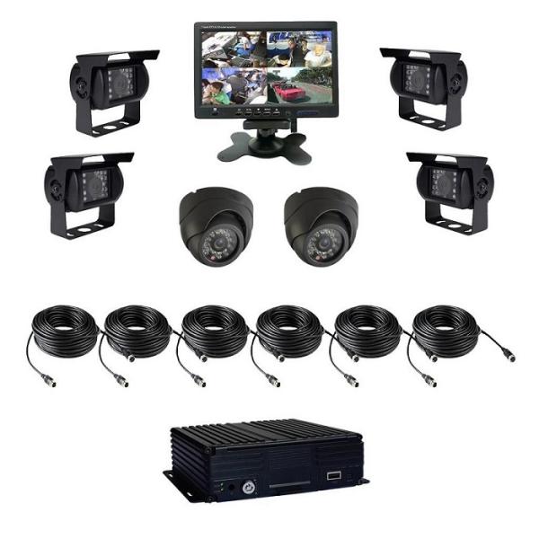 Full HD 1080p 4ch Car DVR , Multiple Channel Mobile Hd DVR Audio Recording Synchronously
