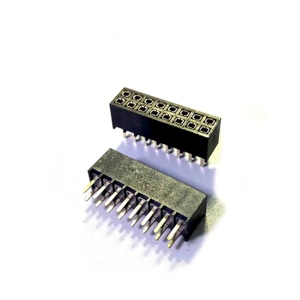 2.54mm Pitch Double Row Pin Header , 2-50Pin Box Header Connector