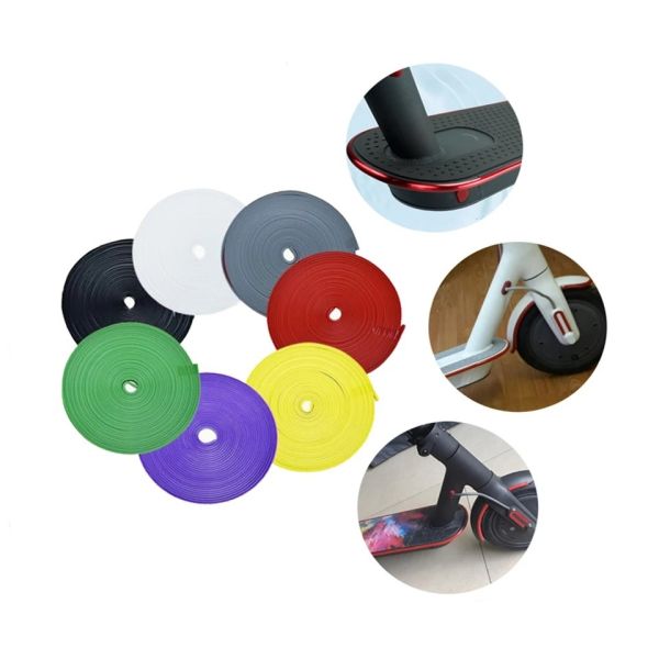 Xiaomi M365 Scooter Anti-Scratch Silicone Protective Strip 2 Meters Modification Decorative DIY Scooter Accessories