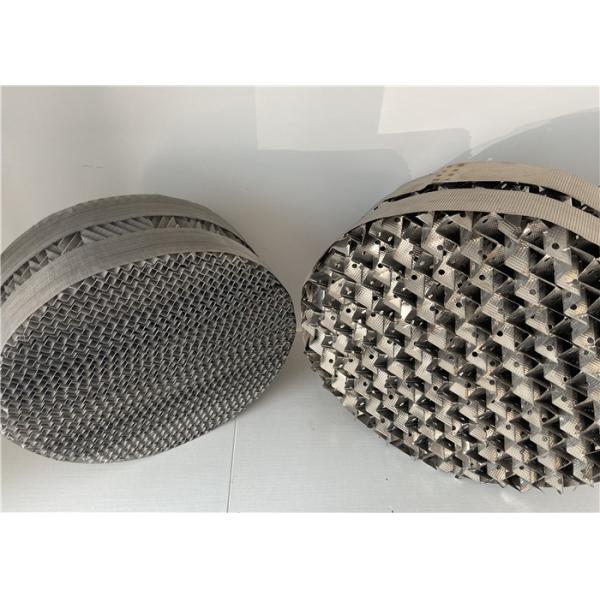 Knitted Wire Mesh Packing In Distillation Column , Structured Packing Column 500Y