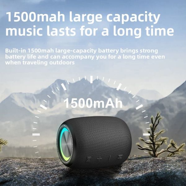 Mini Portable Colors LED Light Wireless Stereo Speaker Outdoor Waterproof Speaker
