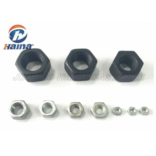 Black Surface Hex Head Nuts Alloy Steel Grade 2H For Large Heavy Engineering