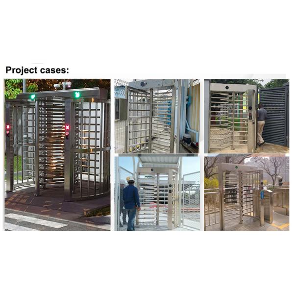 Indoor / Outdoor Full Height Turnstile Gate with Card Reader or Multi Access Control System