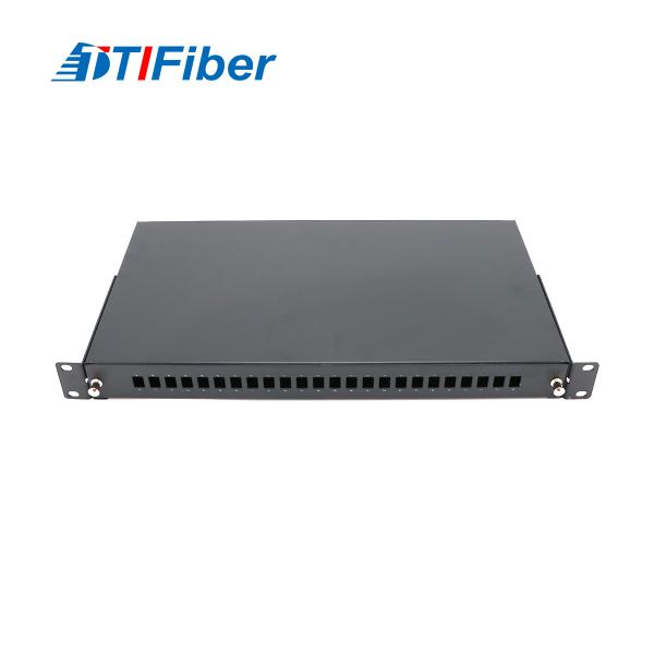 19" 1u 24 Port Sc Sx Optic Fiber Optic Terminal Box For FTTH