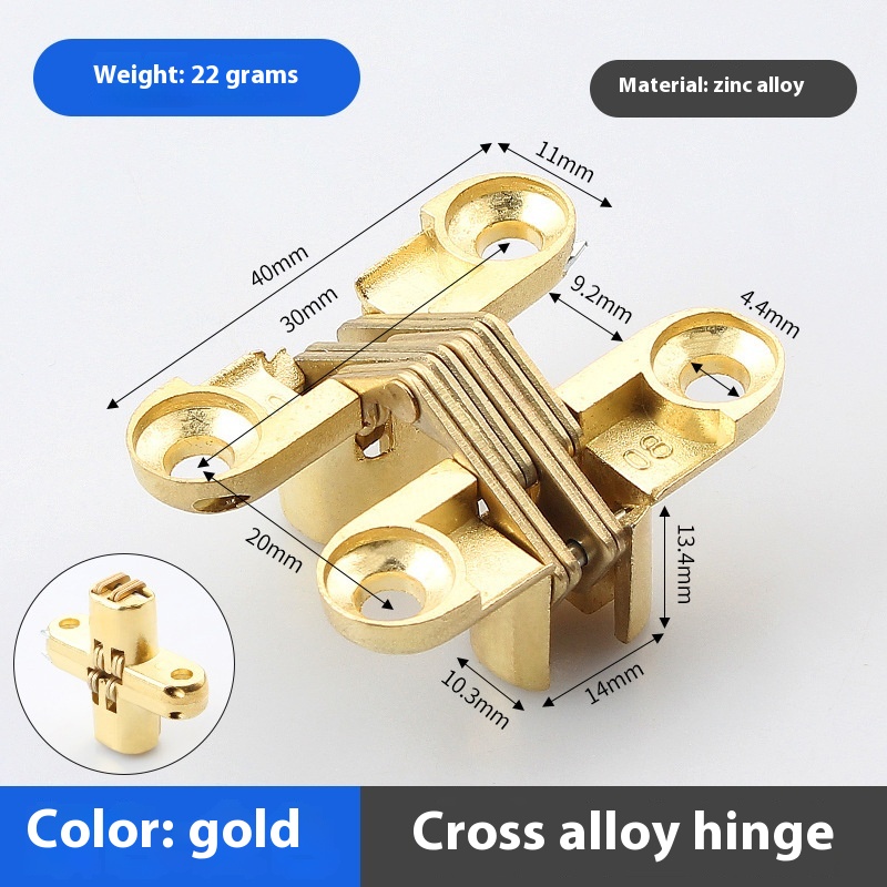 Factory Direct Concealed Aluminium Hidden Door Hinge 180 Automatic Closing Three-Dimensional Adjustable Soft Close 4-Hole Door