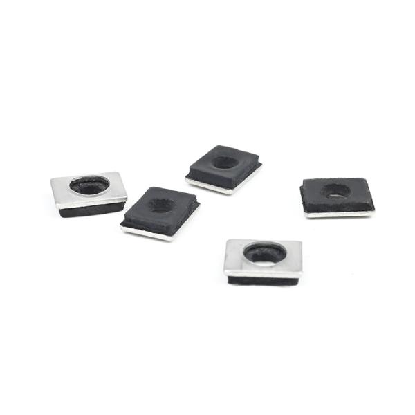 304 Stainless Steel Square Epdm Roofing Rubber Black Bonded Sealing Washer Rubber Gasket