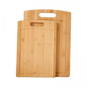 China Eco Friendly Cleaning 1.8cm Thick Bamboo Cutting Board 2pcs Set on sale