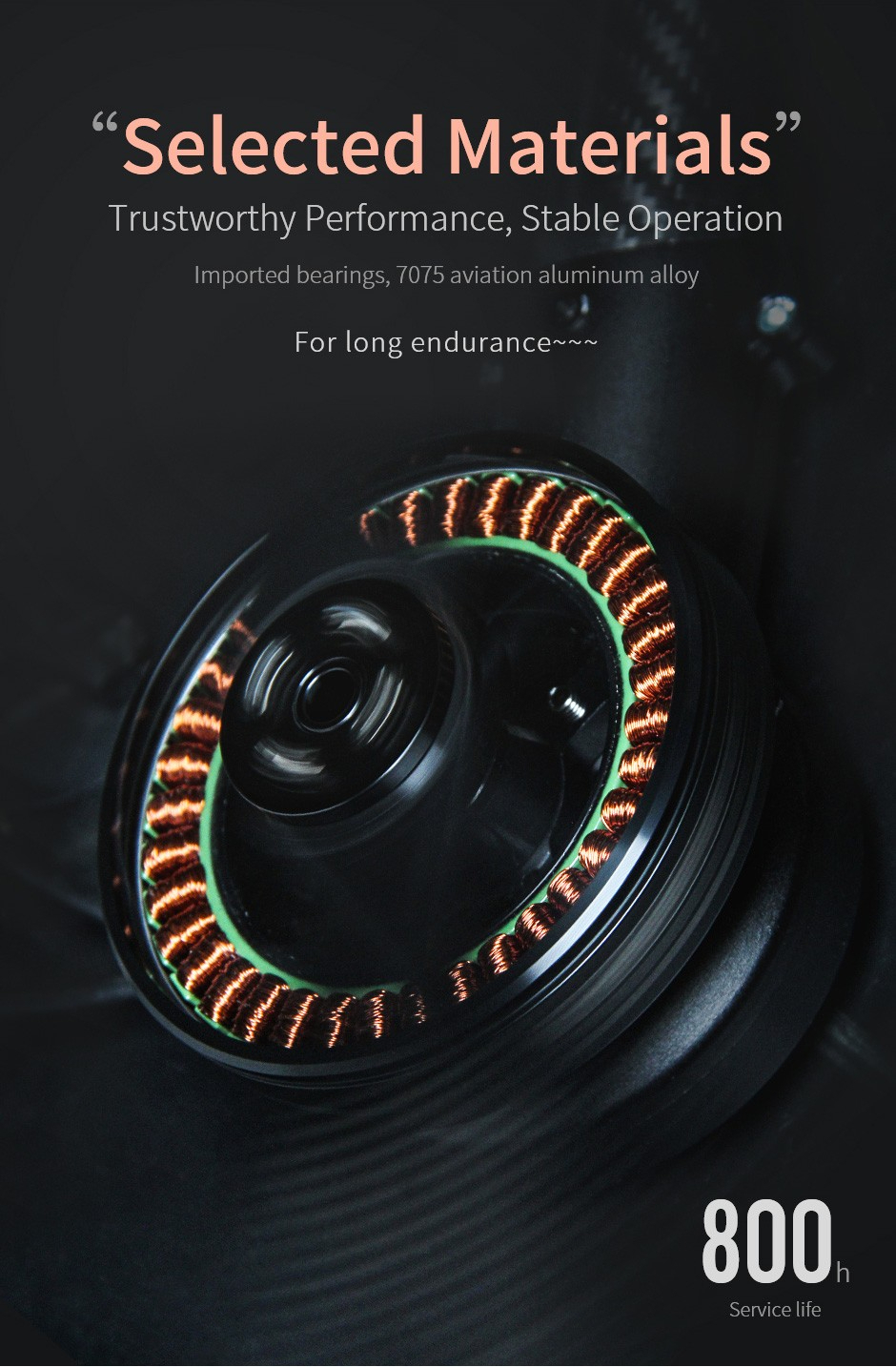 Antigravity MN8014 KV100 180 T-Motor Multi-Rotor Fixed Wing Efficient Brushless Motors And Lightweight Design.