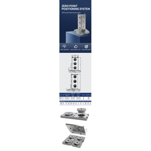 Multi Face Zero Point Clamping System Block CNC Workholding Fixture