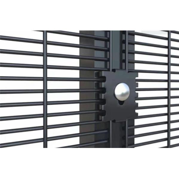 Powder Coating 358 Anti Climb Mesh Fencing Airport High Security