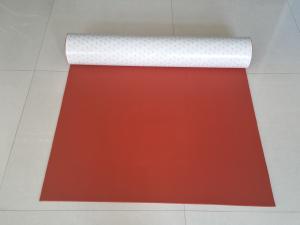 Buy cheap Red Aging Resistant Silicone Foam Sheet / Silicone Sponge Sheet With 3m Adhesive product