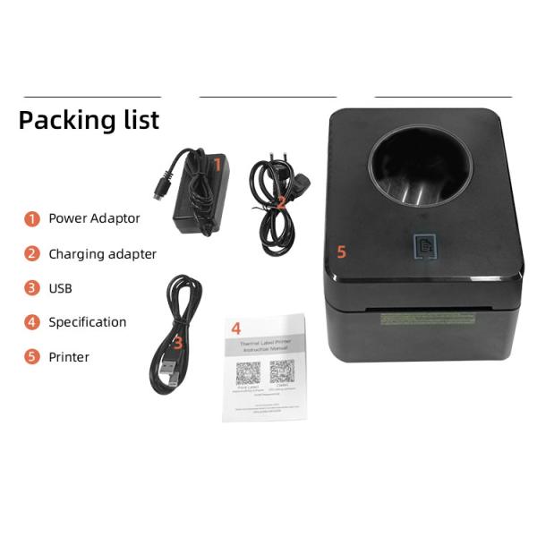 Thermal Barcode Printer for Label Printing 203dpi DC 24V/2.5A Return and Replacement