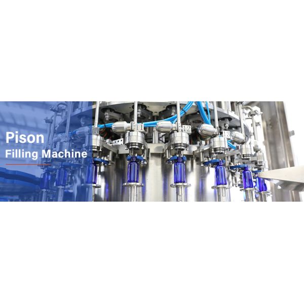 Piston Type Servo Motor Driven Glass Bottle Ropp Cover Filling Machine Featuring PLC Control System for Production Lines