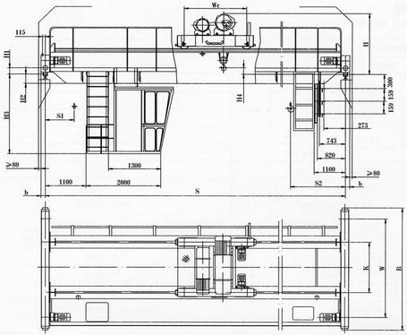 First Class Yt Double Girder Overhead Crane with Electric ON Promotion