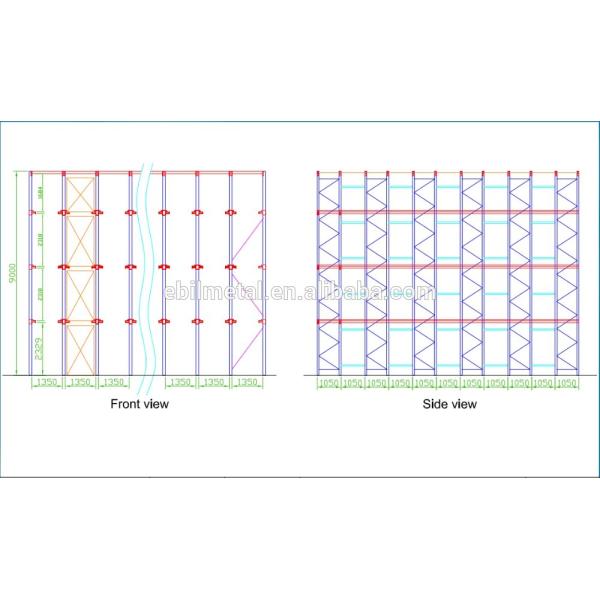 convenient disassembly stacking frame racks for warehouse storage