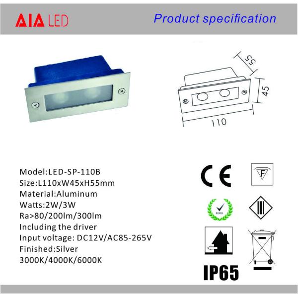 L110xW45xH55mm interior IP65 led stair light &LED Step lamp & led floor light
