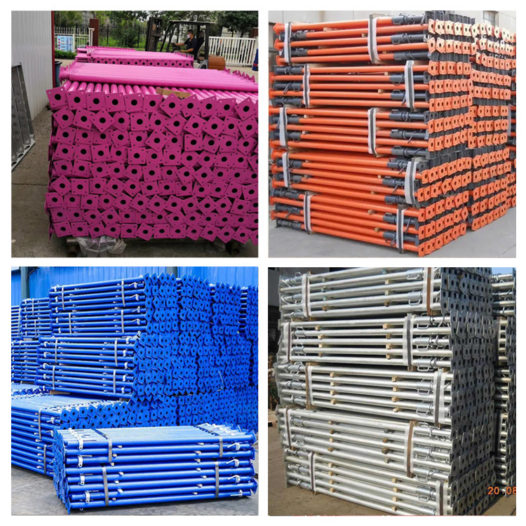 Heavy Duty Adjustable Steel Prop with Galvanized Steel Construction and Customizable Height for Scaffolding Shoring