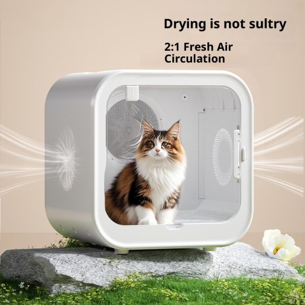 Plastic ABS Eco-friendly Cat Dog Drying Box Blower Machine Grooming Tool 70L Large Capacity Electric Modern Low Noise Household