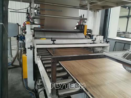 SPC FLOORING TILE MAKING MACHINE / PVC FLOORING TILE PRODUCTION LINE / PVC TILE EXTRUDER