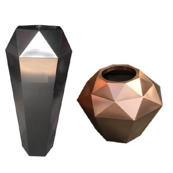 Quality Support custom metallic irregular flower pot planters for sale