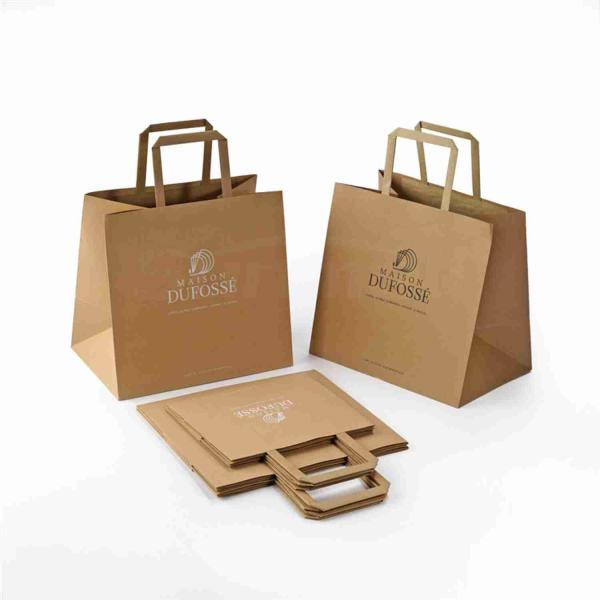 Kuaima Brand Flat Handle Shopping Bag With Reinforced Bottom