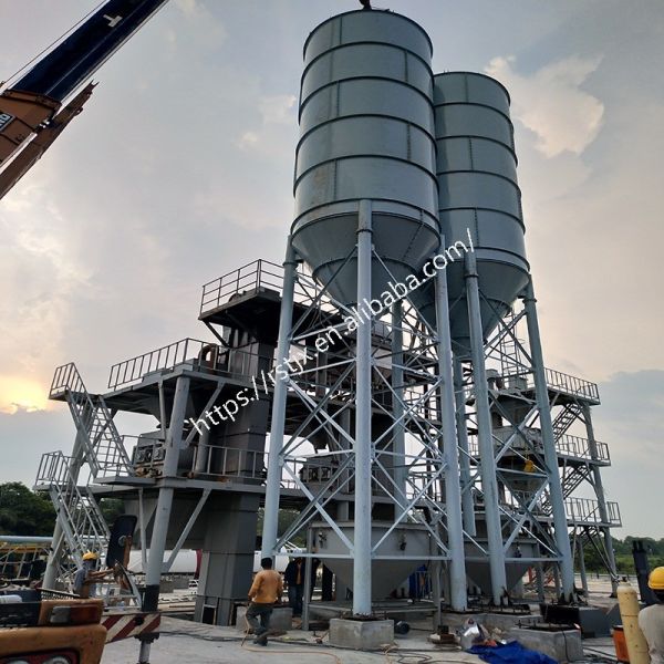 Fully Automatic Dry Powder Mortar Production Line Mixing To Packing Quick Install Type