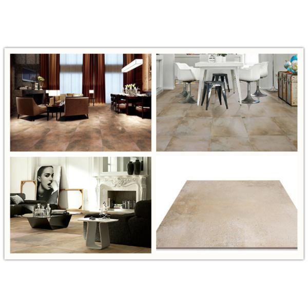 Yellow Accidental Colouring Travertine Porcelain Tile , 32x32 Porcelain Tile