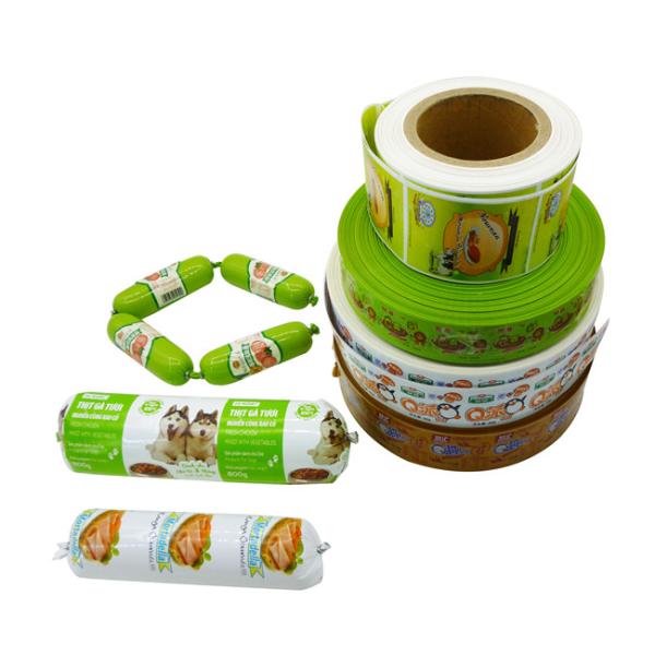 Co-Extruded 5 Layers Custom Flexography Printing Polyamide Sausage Casing For Sausages